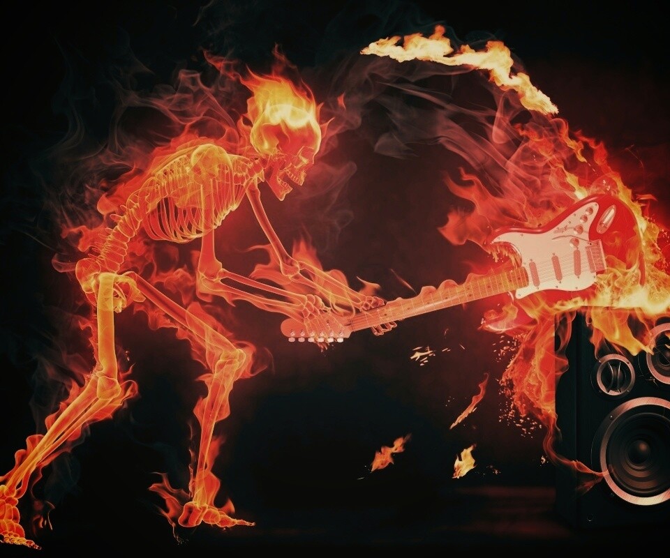 Музыка, пробирающая до костей обои