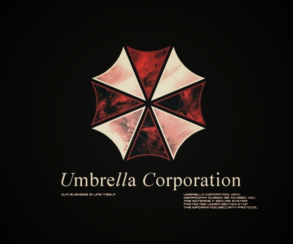 Логотип корпорации Амбрелла (Umbrella corp) обои