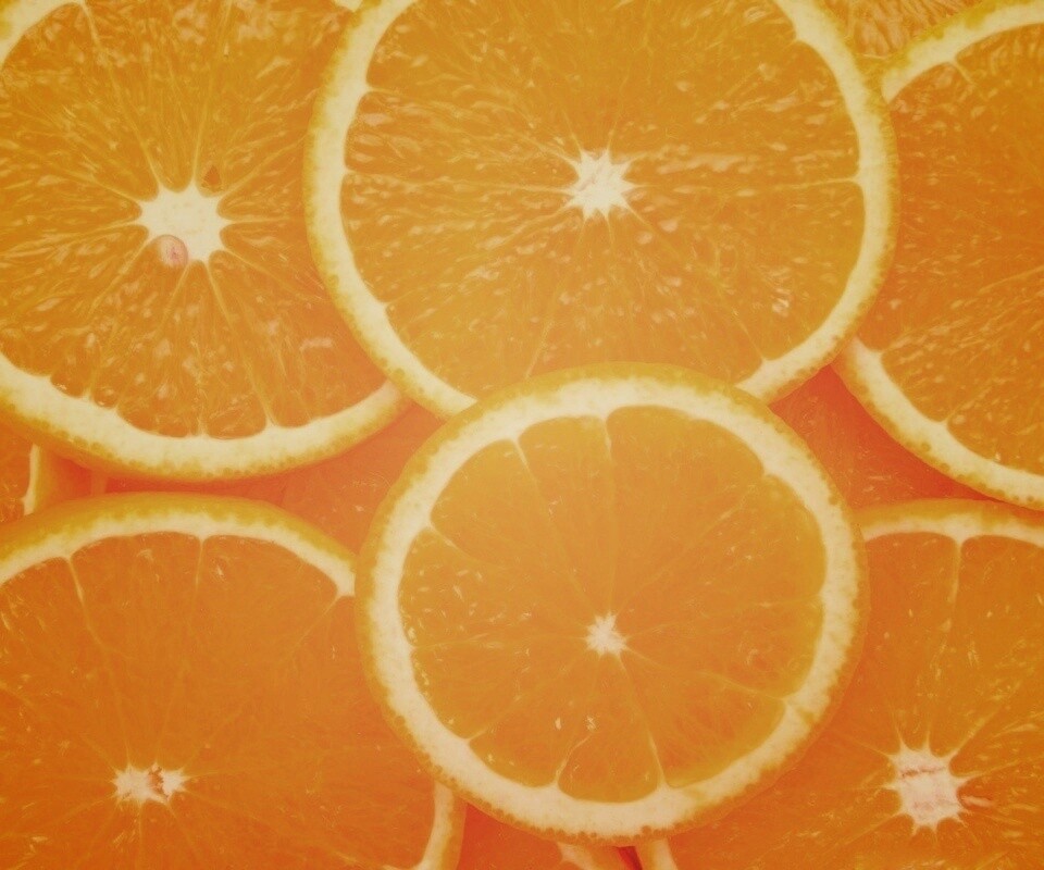 Апельсиновые дольки обои