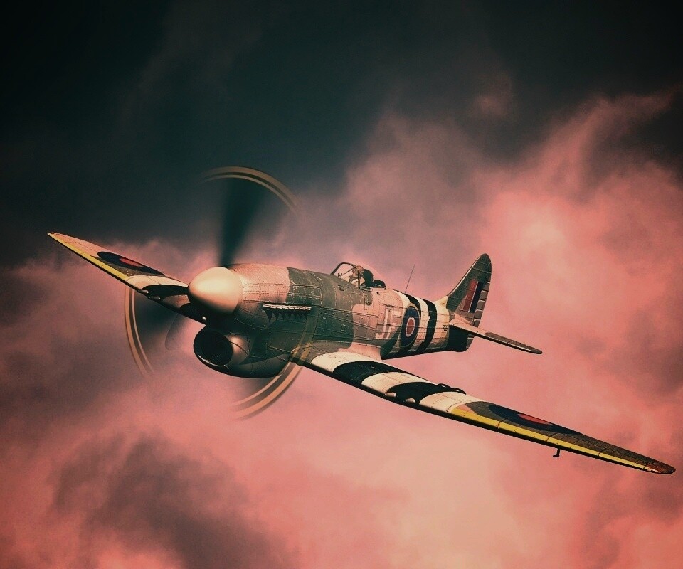 Истребитель времён Второй Мировой Войны обои