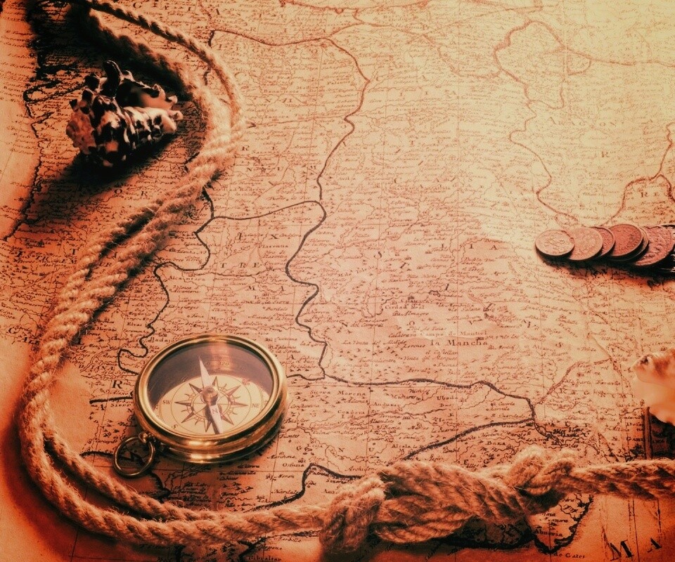 Древняя карта обои