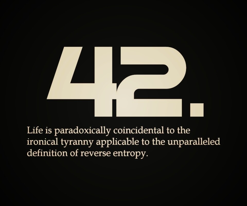 Ответ жизни, вселенной и вообще обои