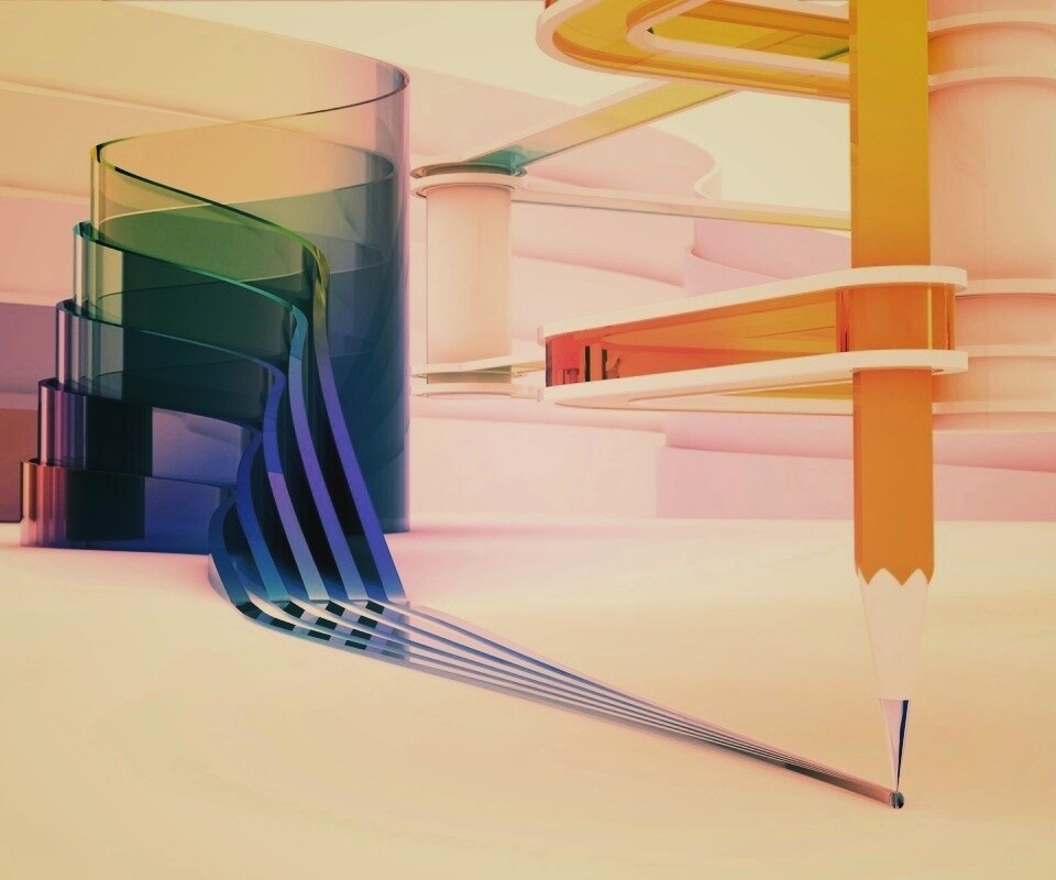 Фантазия карандаша обои