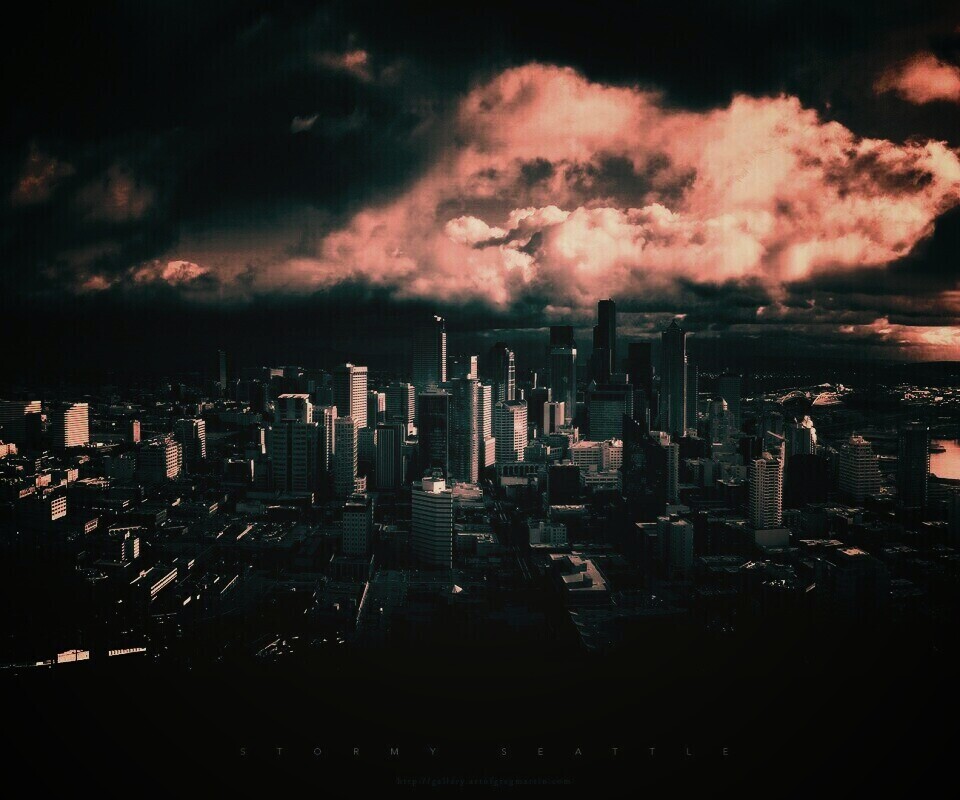 Штормовой Сиэтл обои