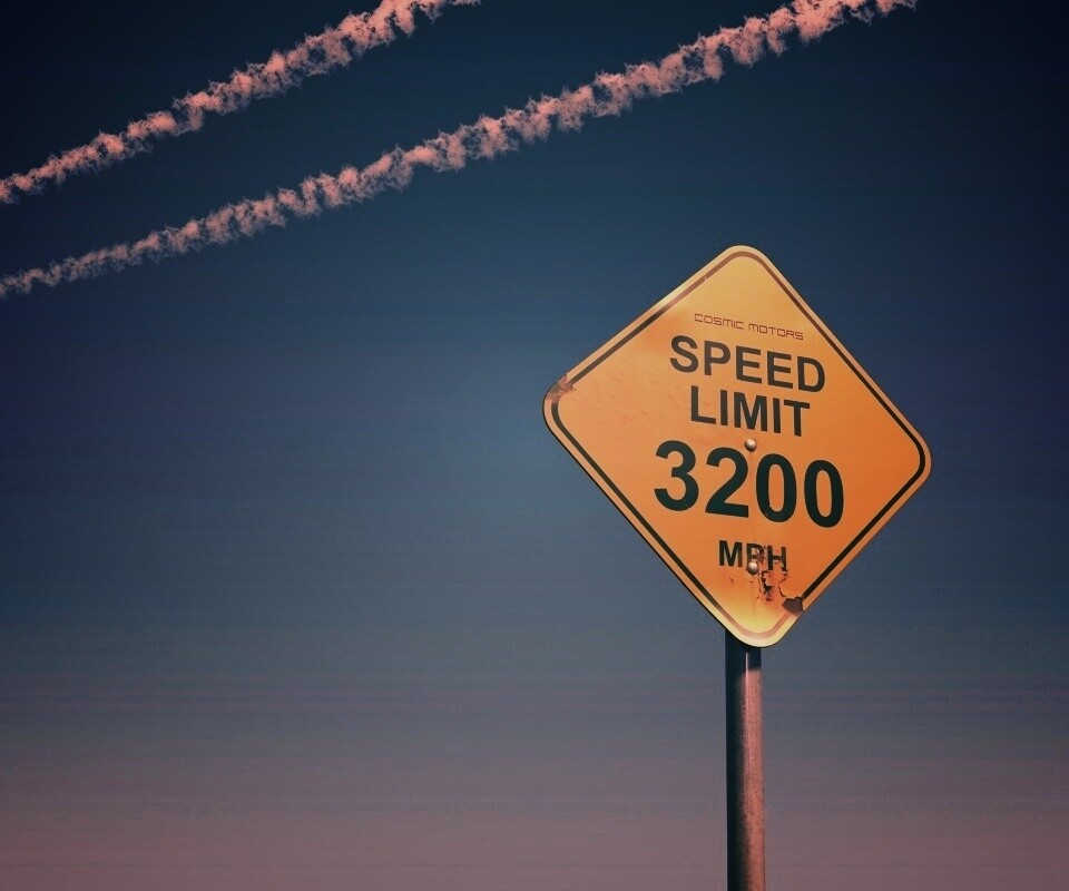 Знак ограничения скорости обои