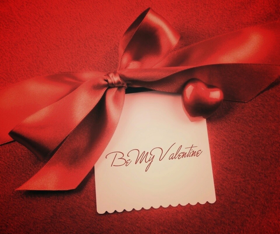 Открытка на день Святого Валентина обои