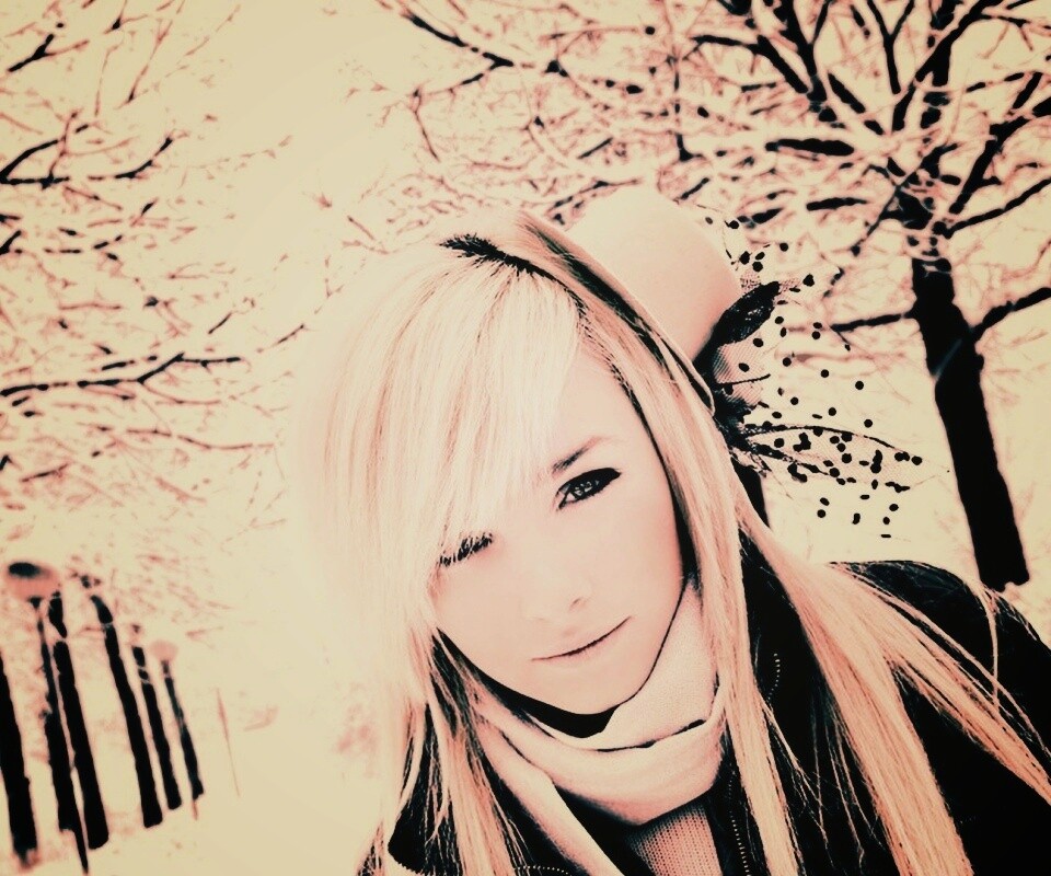 Девушка в белом обои