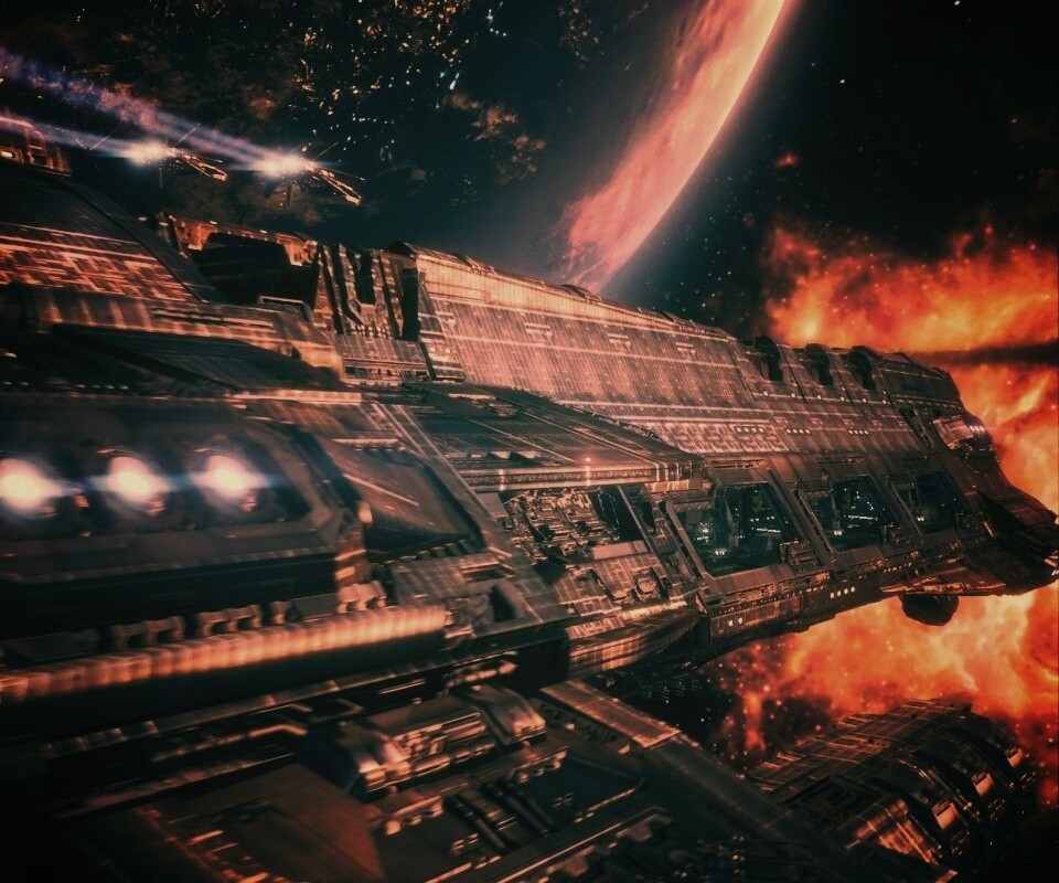 Космический корабль обои