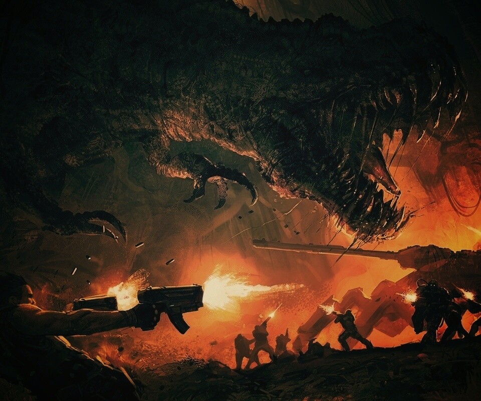 Динозавр обои