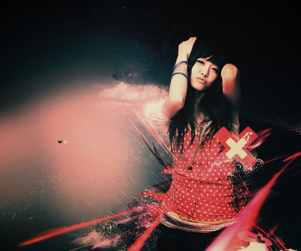 Гламурная китаянка обои