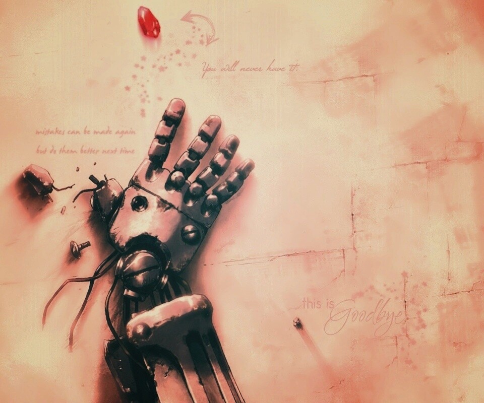 Автопротез из анимэ Стальной Алхимик обои