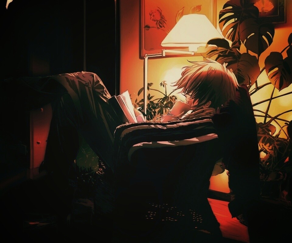 Парень с книжкой обои