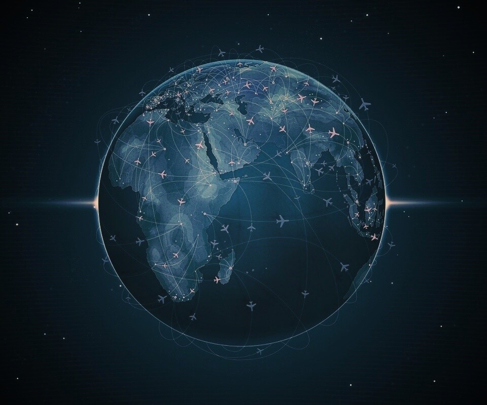 Маршруты самолетов обои