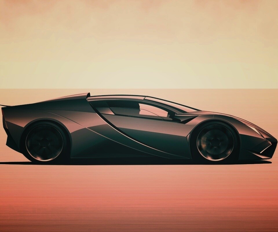 Скетч lamborghini  обои