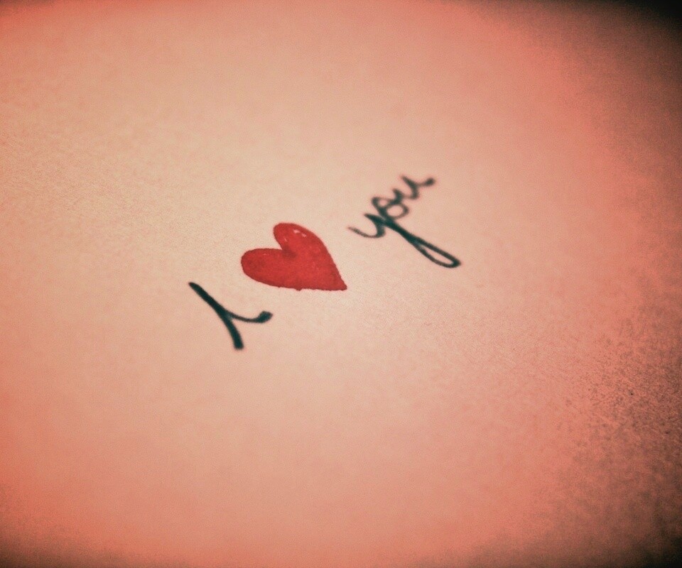 I love you обои