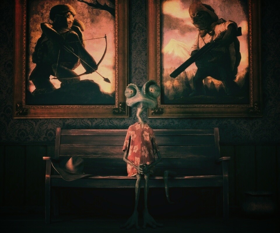 Ранго между двух картин обои