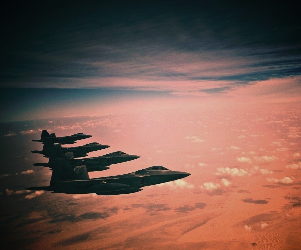 Ряд самолетов обои