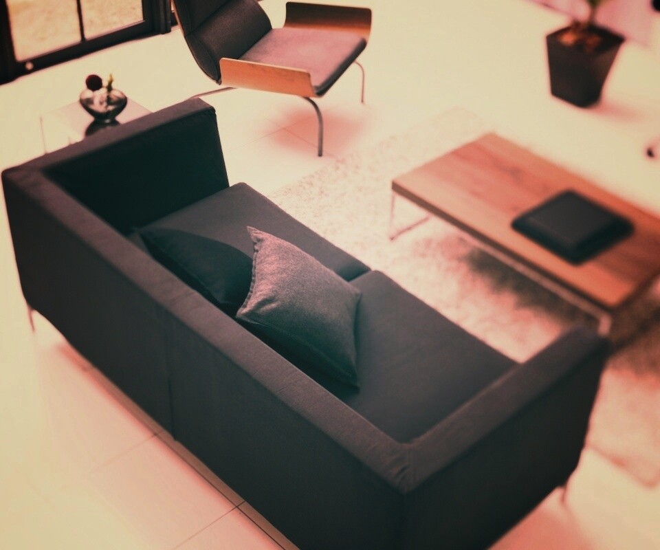 Черная мебель обои