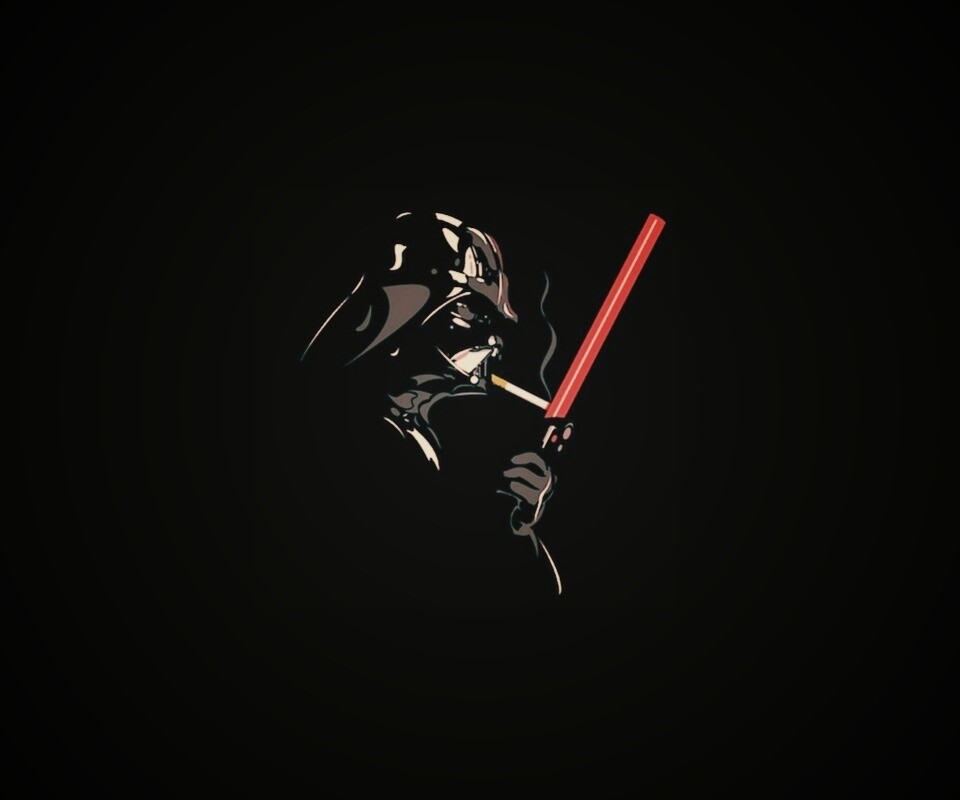 Дарт Вейдер прикуривает от меча обои