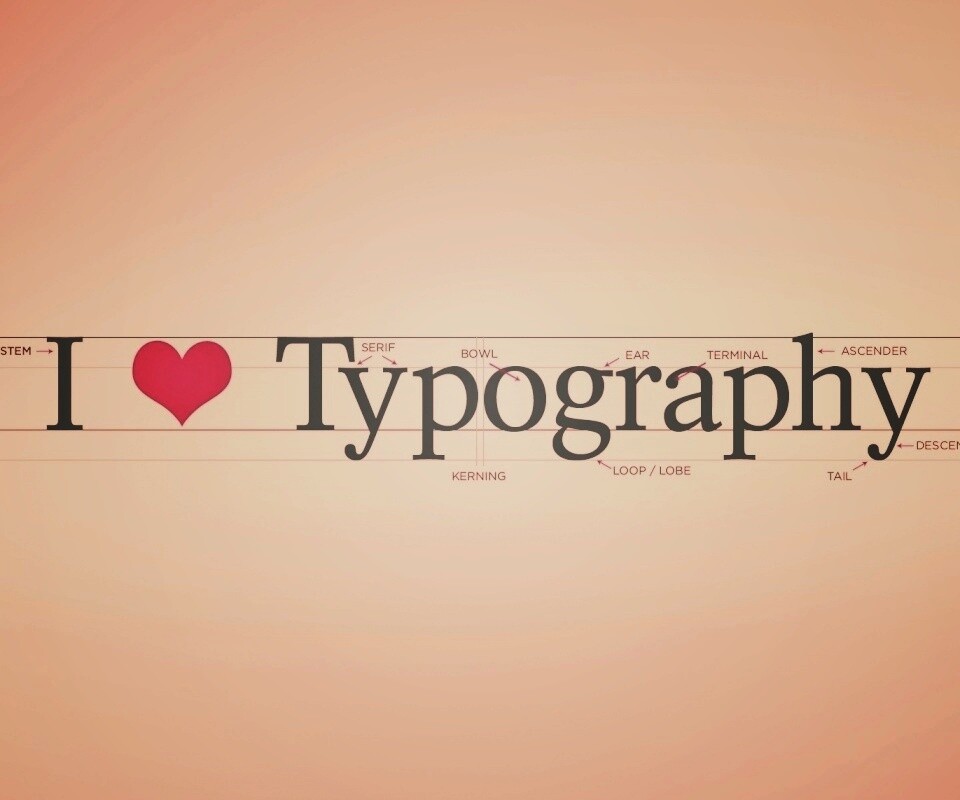 I love typography обои
