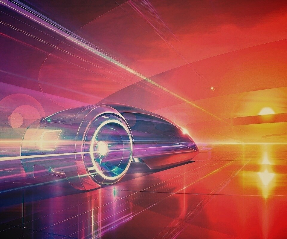 В закат обои