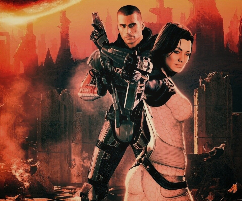 Шепард и Миранда обои