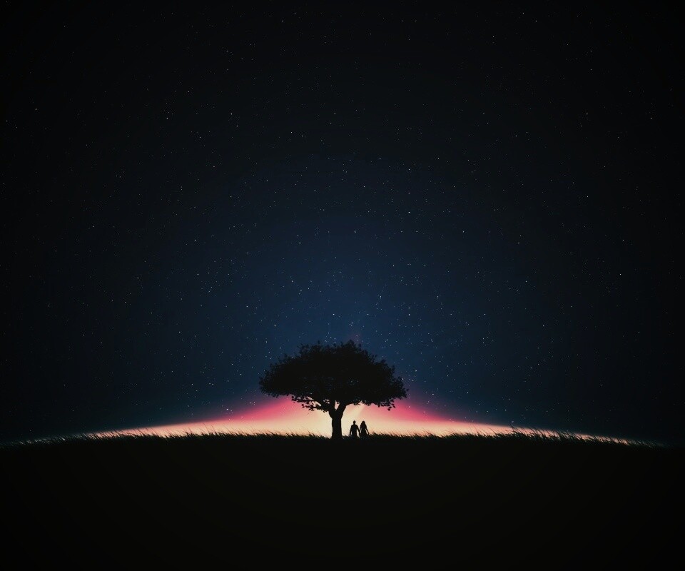 Звёздная ночь обои