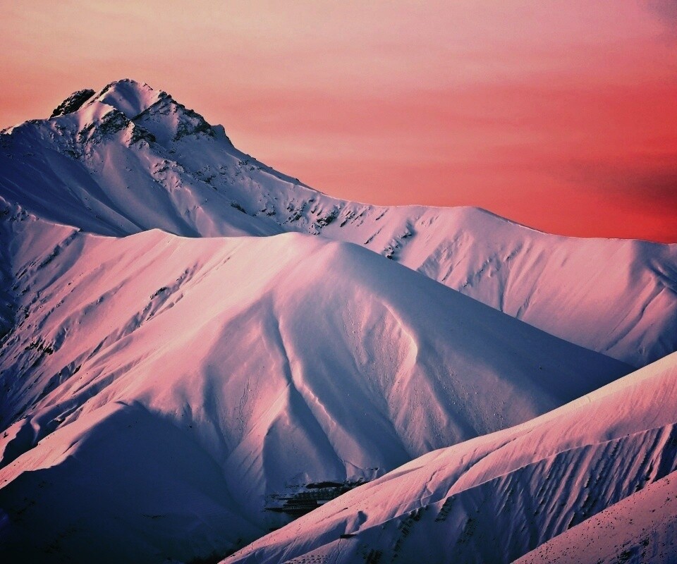 Снежные вершины обои