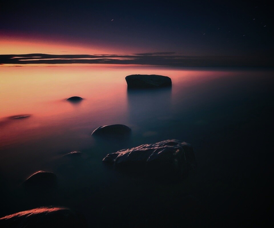 Камни в тумане обои