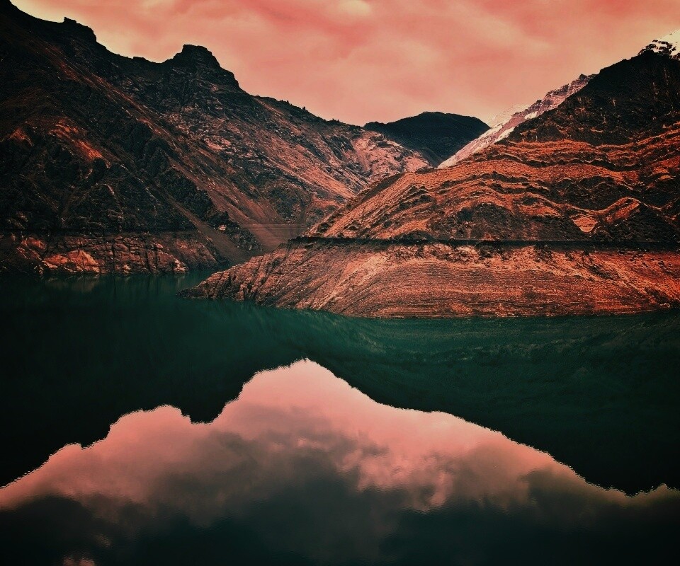 Горное озеро обои