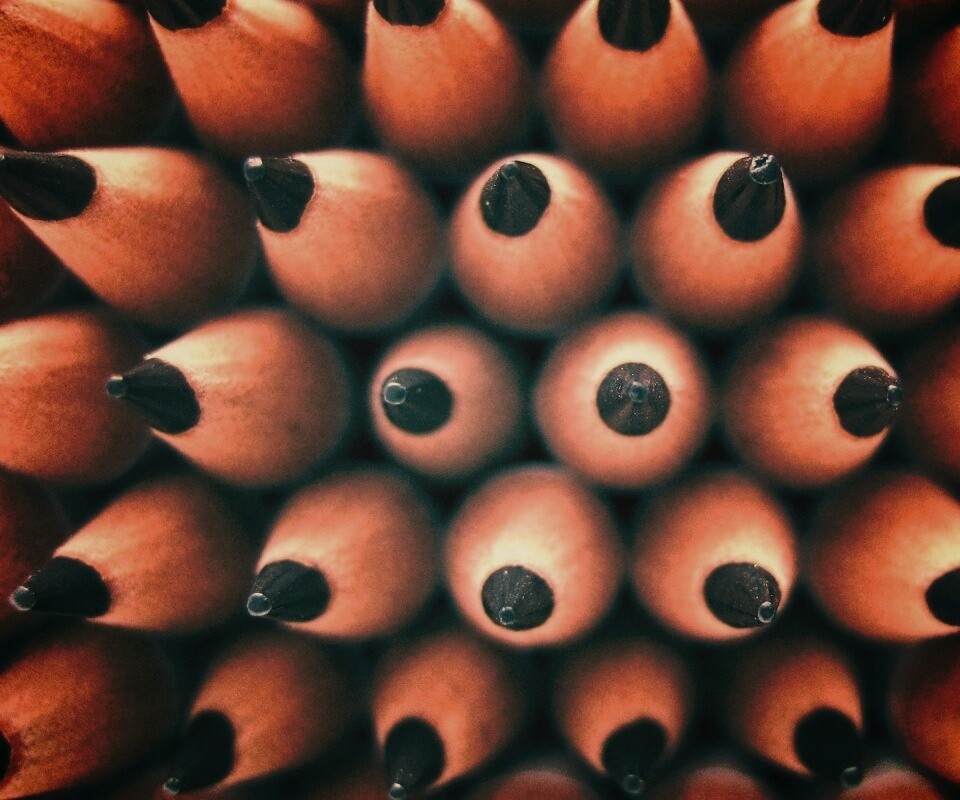 Чёрные карандаши обои