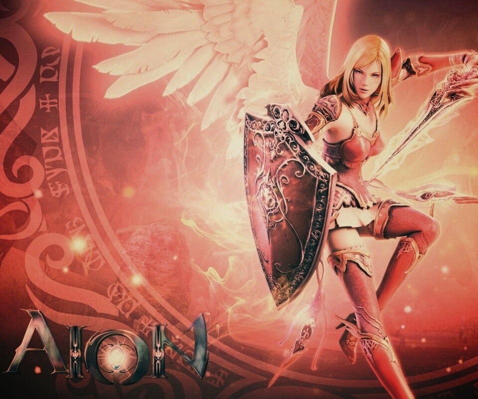 Ангел с мечом и щитом обои