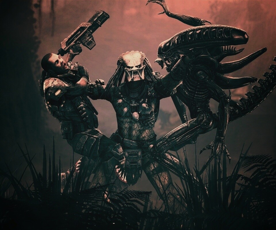 Чужой против Хищника обои