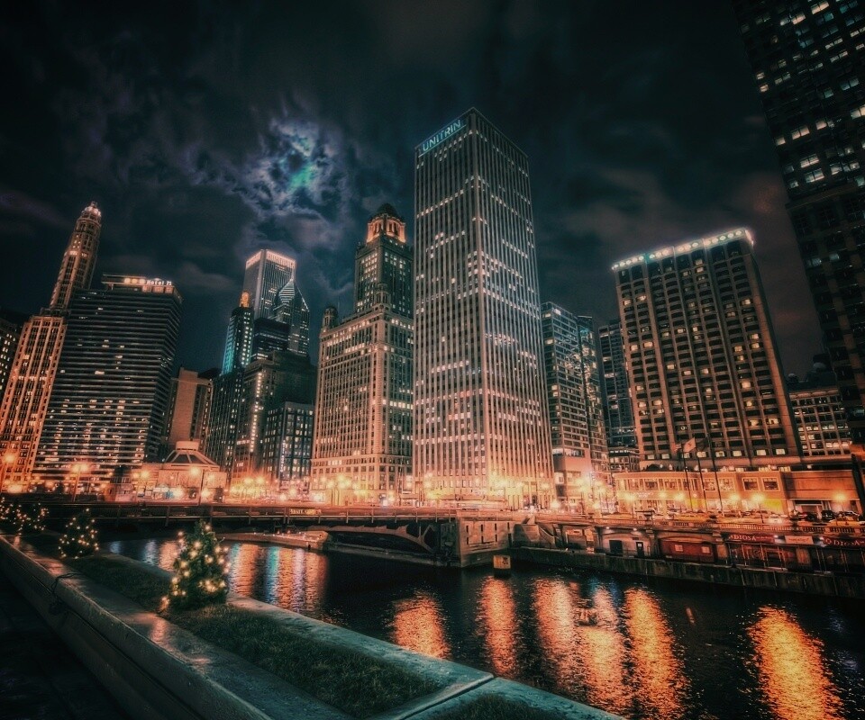 Потрясающий городской вид обои