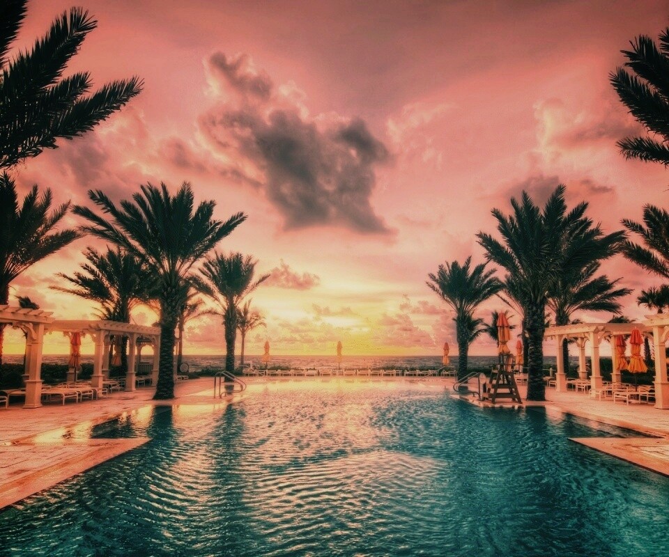 Бассейн обои