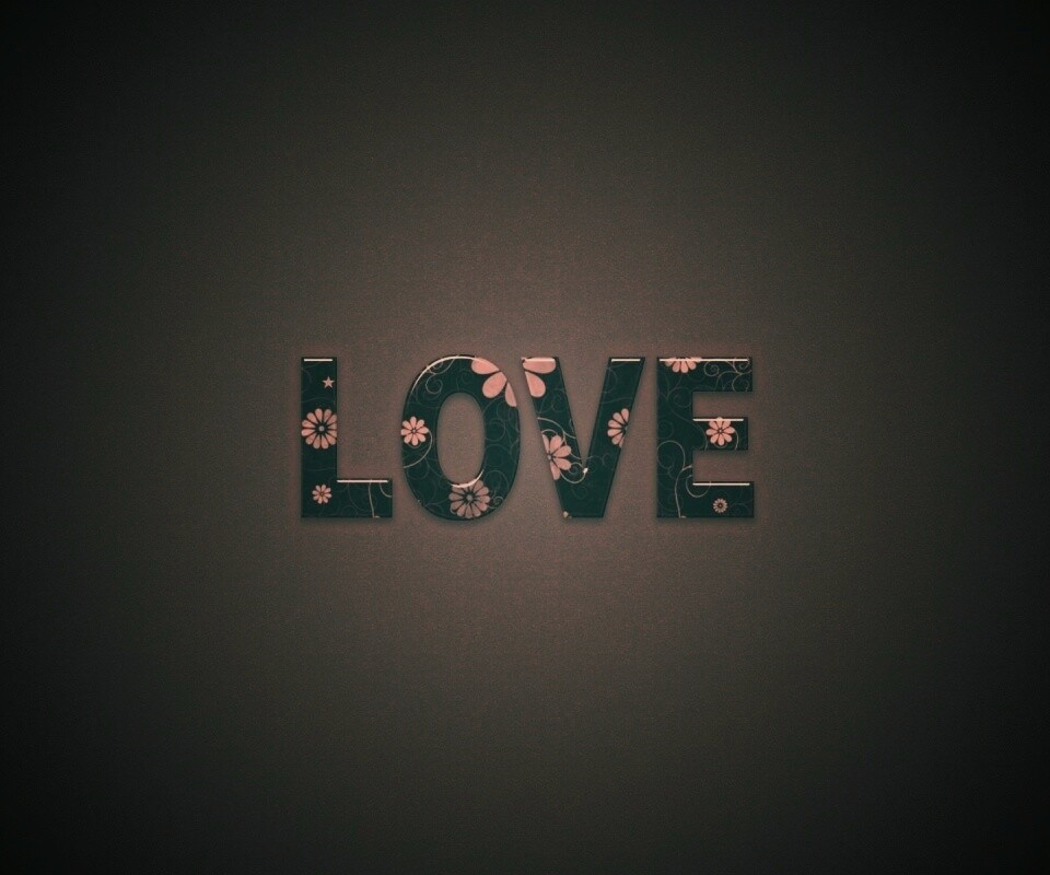 Любовь в минимализме обои