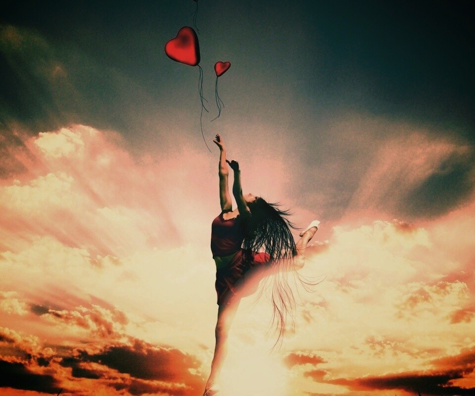 Отпускаяю сердце в небеса обои