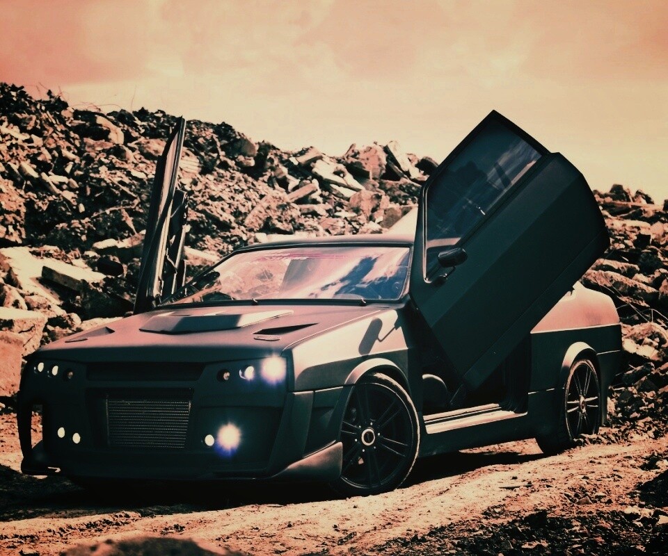 Тюнингованный ваз 21099 обои