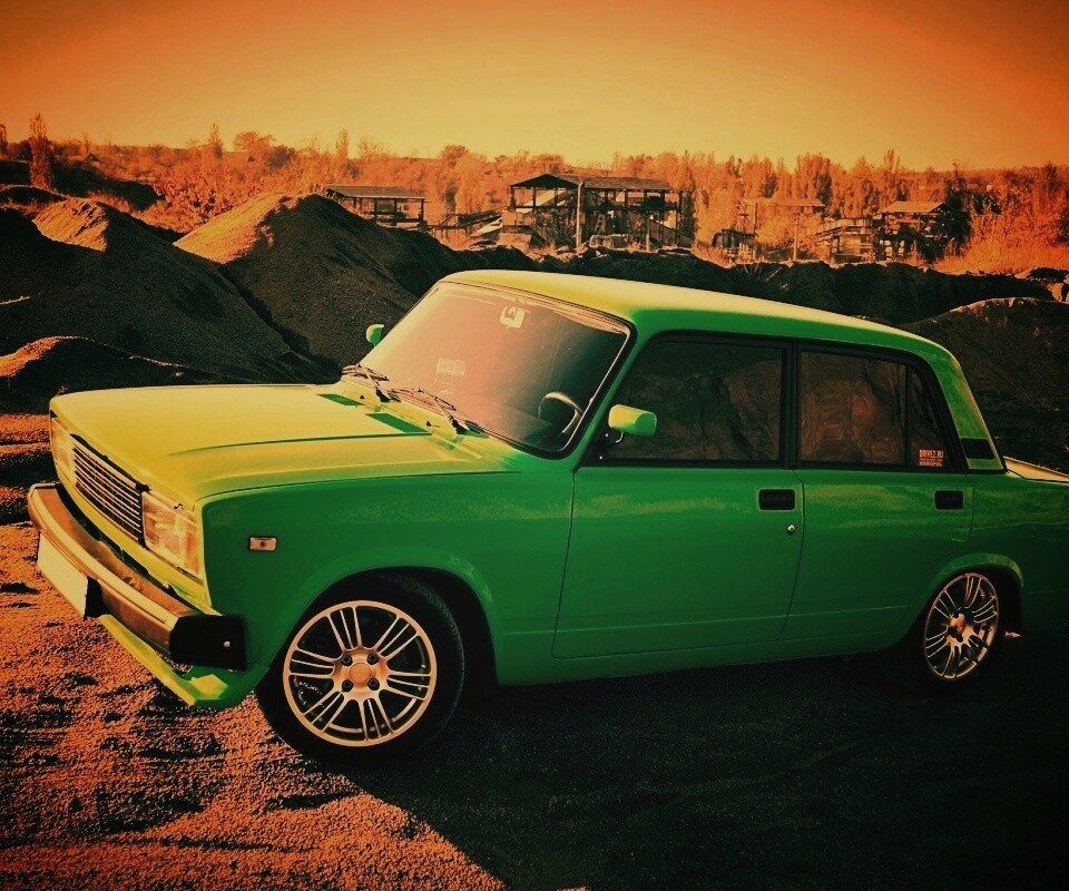 Кислотные жигули обои