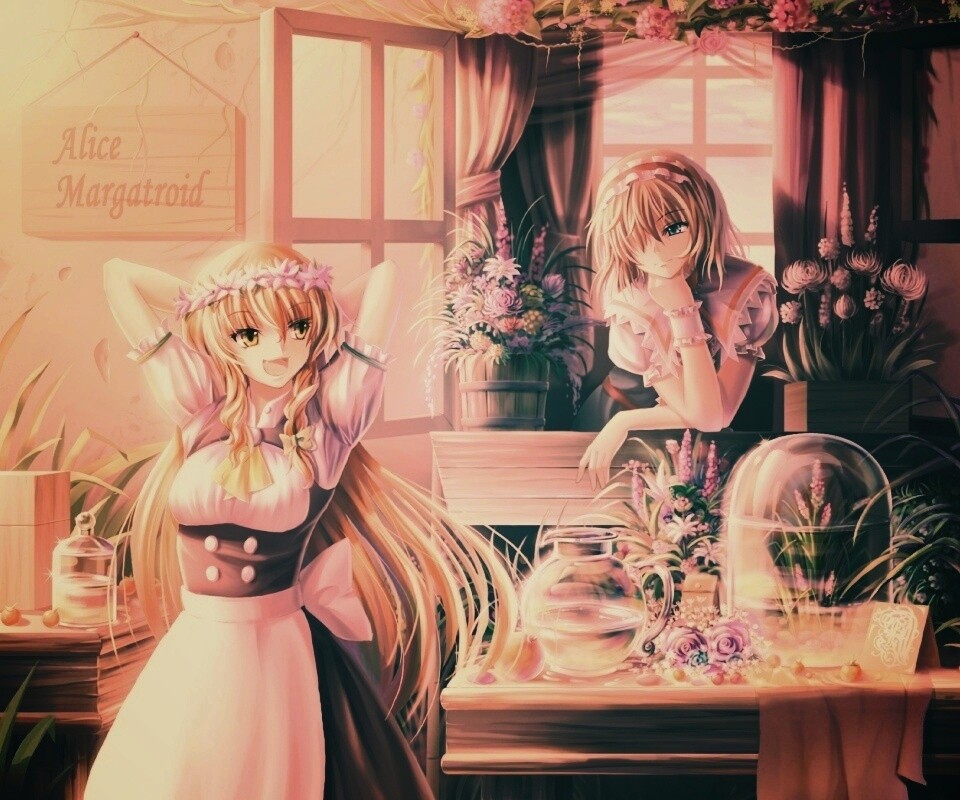 Анимешное утро обои