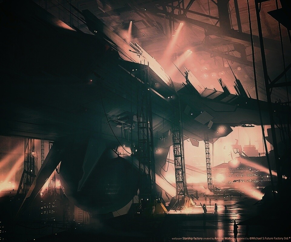 Сборка космического корабля обои