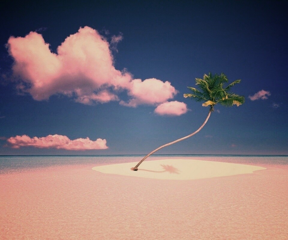 Идеальный пальмовый остров обои