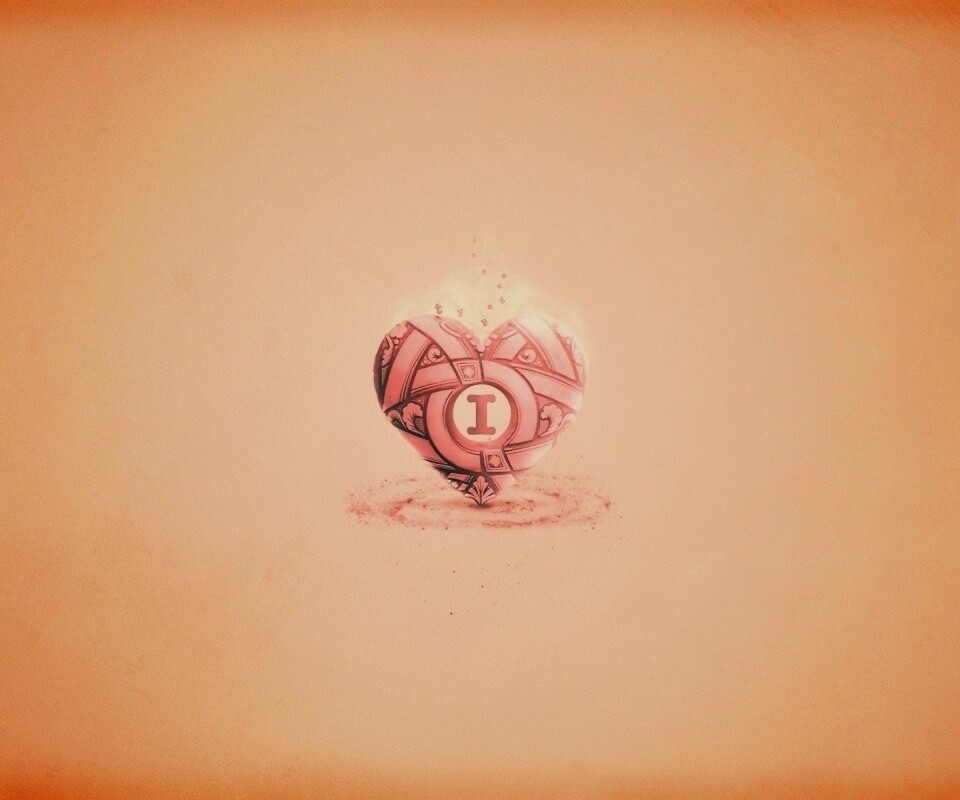 Креативное минималистичное сердце обои