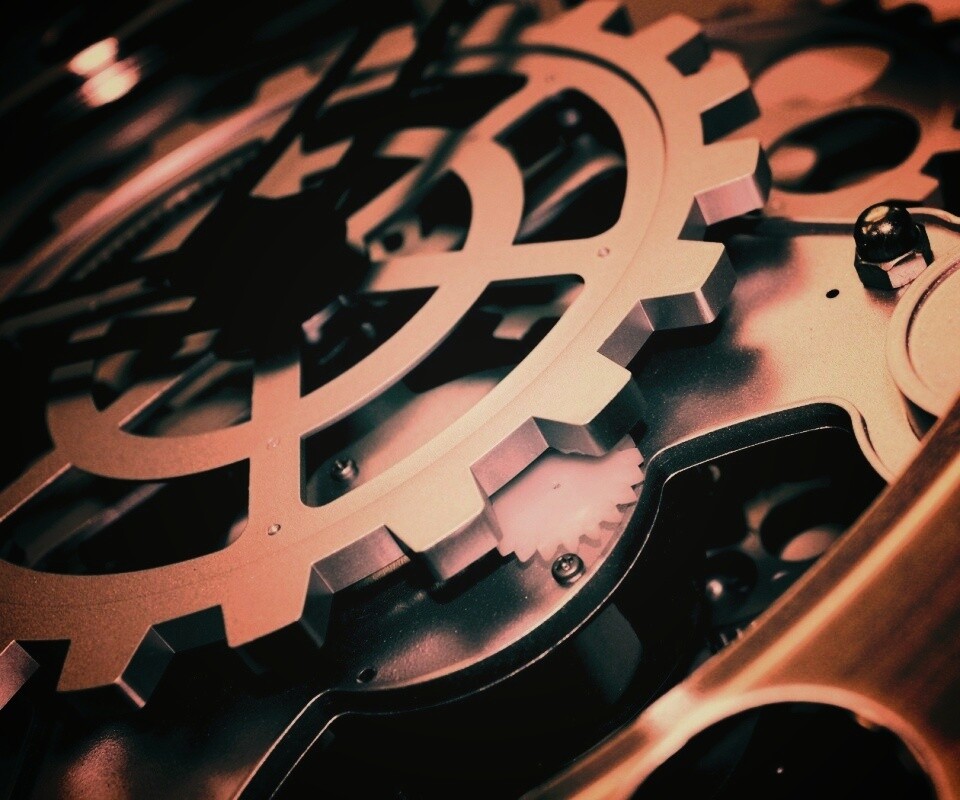 Механизм часов обои