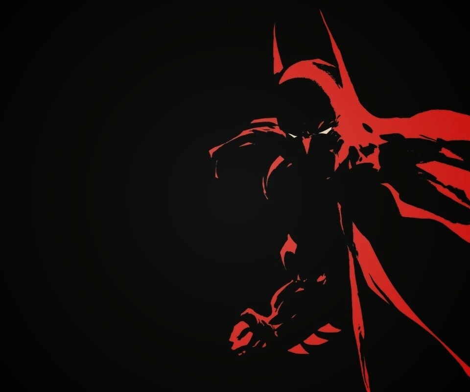 Красный Бэтмен обои