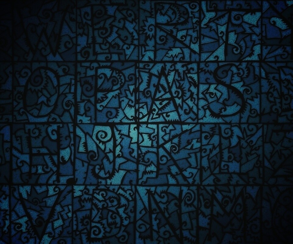 Витражные буквы обои