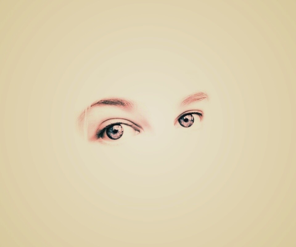 Глаза на белом фоне обои