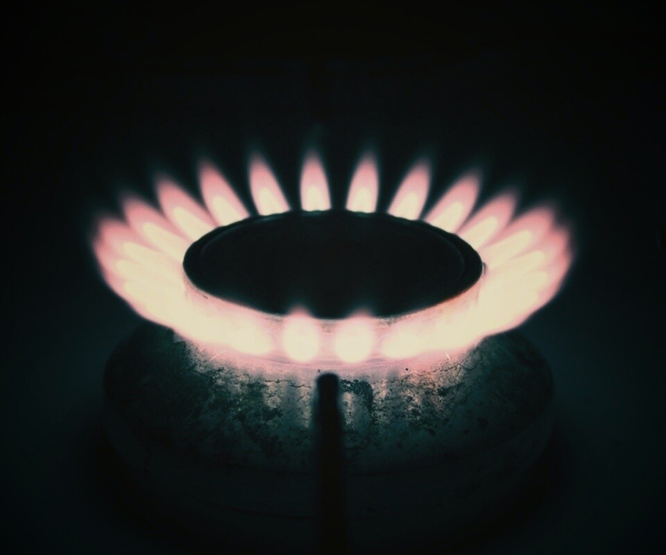 Огонь газовой конфорки обои