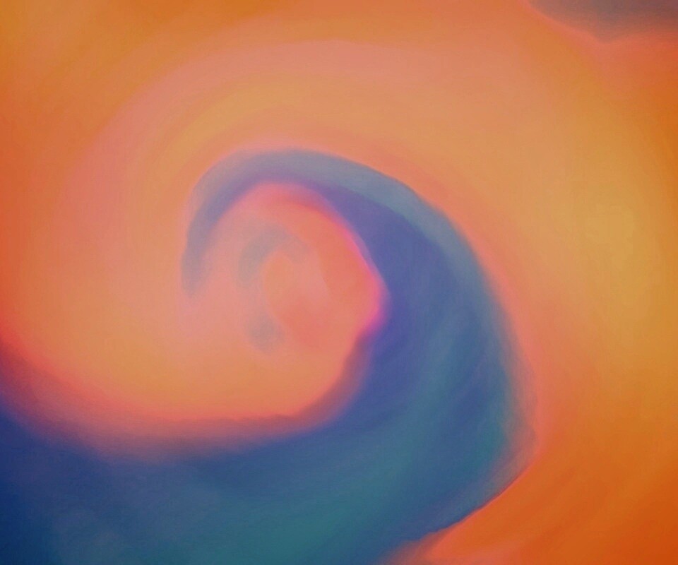 Жёлто-синие завихрения обои