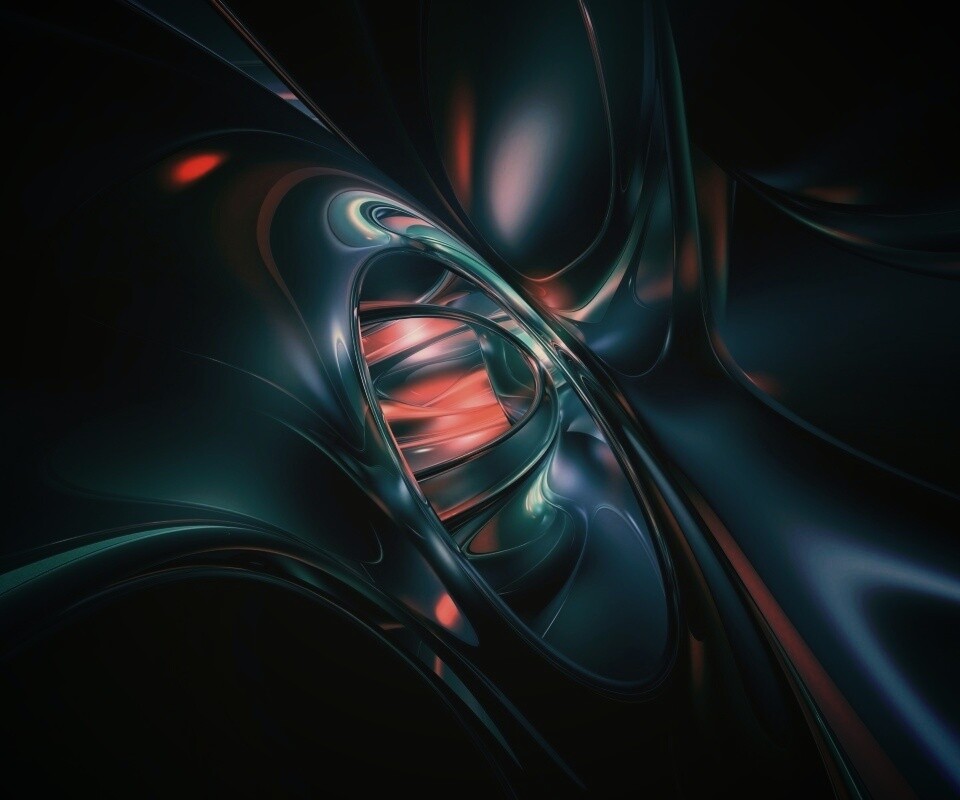 Темная переливчатая абстракция обои